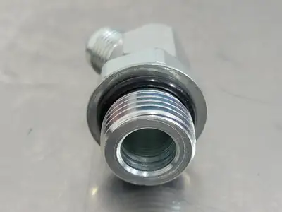 45 Deg Elbow Adapter M-08 JIC X M-12 ORB 1/2" x 3/4" (Bag of 3)