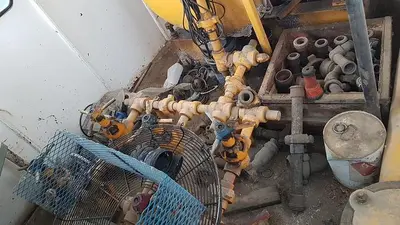 USED OILWELL SUPER 48 4.5X8 TRIPLEX WELL SERVICING REVERSING MUD PUMP