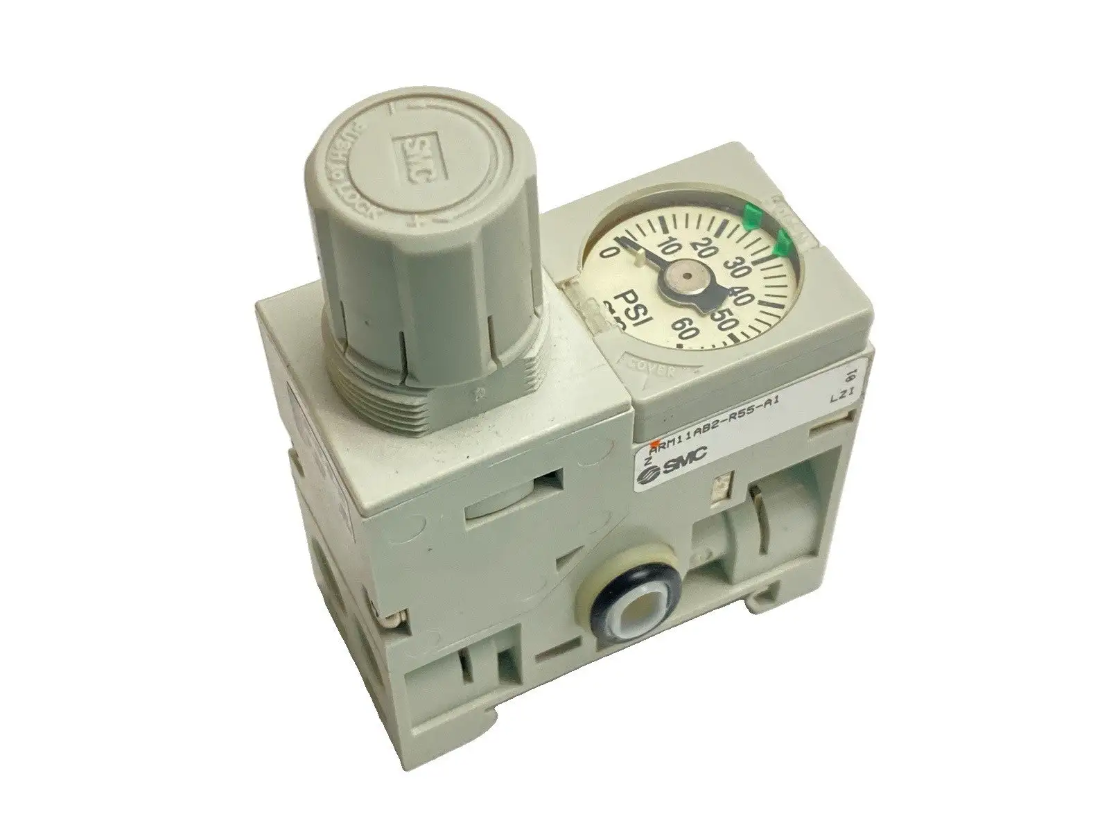Used SMC Compact Manifold Pressure Regulator Block 1/4" Air Pressure Regulators Michigan US | Maverick Industrial Sales #1392391