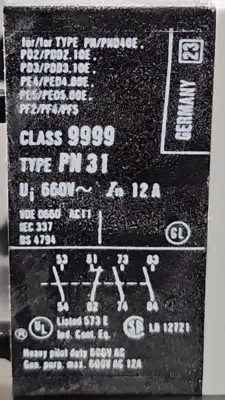 Square D 9999 PN31 Contact Attachment Loc4E-27