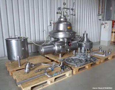 Used WESTFALIA CNB-130-01-076 Disc Automatic Centrifuges Illinois US | Aaron Equipment #84662