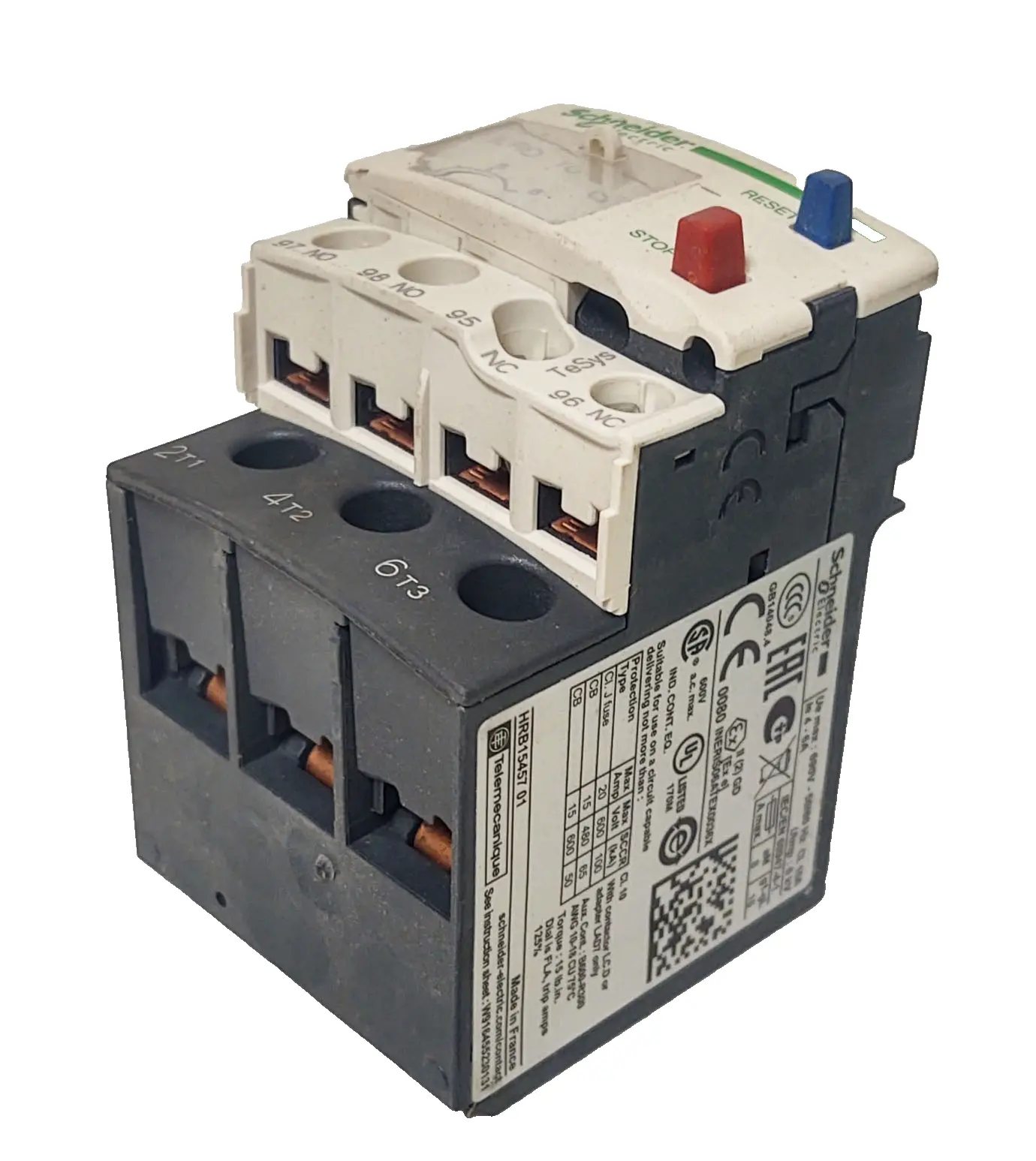 🔥NEW Schneider Electric LRD10 Thermal Overload Relay - 4 to 6 AMPS
