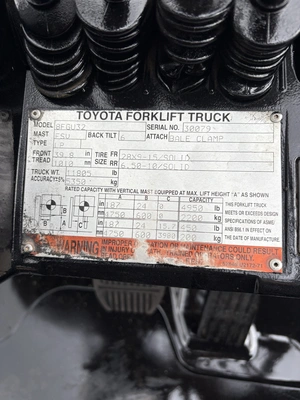 USED 2010 TOYOTA 8FGU32