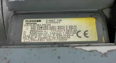 USED FLENDER CA10-M1B2-P5/2N