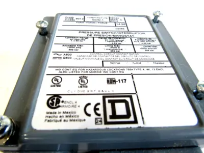 NEW SQUARE D 9012-GCW1 PRESSURE SWITCH SER.C 9012GCW1