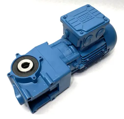 USED WEG HELICAL WORM GEARED MOTOR 19016014