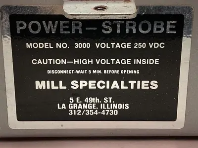 Used MILL SPECIALTIES MODEL 3000 Misc Electrical & Power Parts Ohio US | Surplus Asset Holdings #1240697