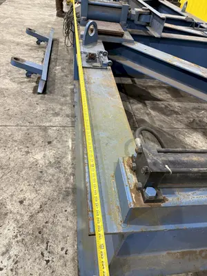 250 TON X 21' CAMBCO HYDRAULIC BEAM CAMBERING / BENDING MACHINE: YOBRO #24412