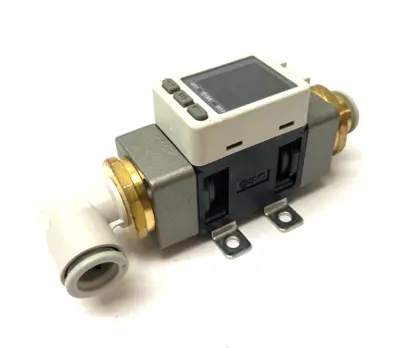 USED SMC DIGITAL AIR FLOW SWITCH 5~500L/MIN, DUAL-COLOR