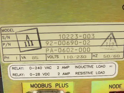 AEG Modicon MM-PMA2-300 PanelMate Plus Interface Power Supply System 110/230V