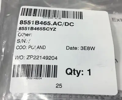 ASCO 8551B465 Solenoid 6C-12