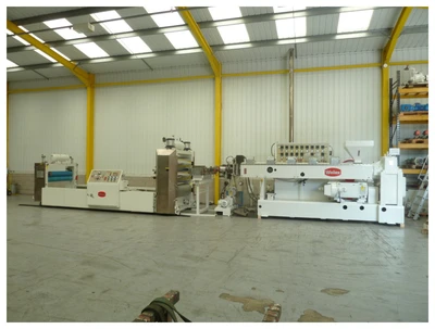 1,350 mm wide Welex Sheet Extrusion line with 120 mm Dia Welex extruder