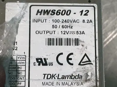 Used TDKLAMBDA HWS60012 AC/DC Power Supplies Ohio US | HGR 24 #1316502