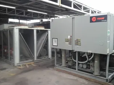 chiller 100 ton , trane screw