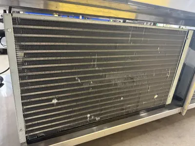 USED 2016 LESLIE FISHER ENGINEERING INC. STAINLESS STEEL CHILLER TABLE