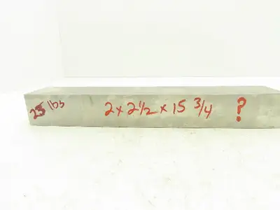 Steel Ground Flat Bar Stock 2-1/8" x 2-1/2"x 15-3/4"