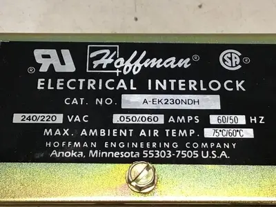 USED HOFFMAN A-EK230NDH