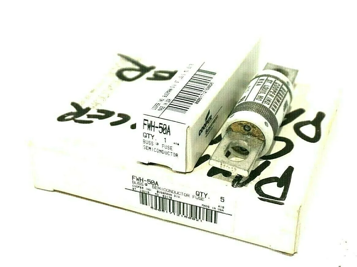 5 NEW BUSSMANN FWH-50A FUSES FWH50A