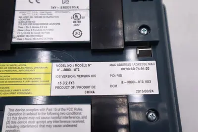 ANATEL CISCO IE 3000 IE30008TC ETHERNET SWITCH #L-280