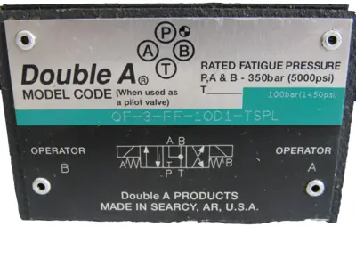 NEW DOUBLE A QF-3-FF-10D1-TSPL SOLENOID VALVE BLOCK QF3FF10D1TSPL