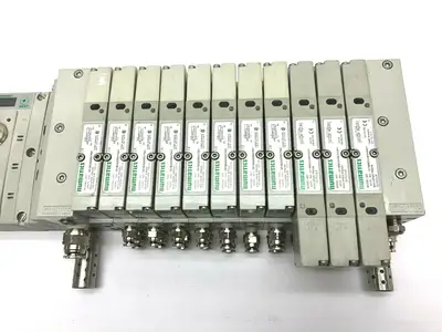 USED NUMATICS 240 SERIES MANIFOLD VALVE BANKS ASSEMBLY