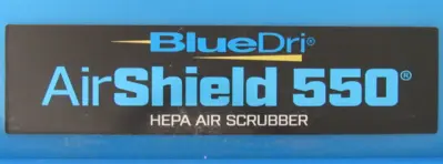 USED BLUEDRI AIRSHIELD 550 HEPA AIR SCRUBBER