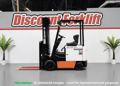 Used 2004 NISSAN CUM01L185 4-Wheel Sit down Electric Counterbalance Forklifts Colorado US | Discount Forklift #1517737