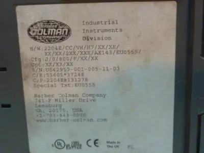 USED BARBER COLMAN 2204ECCVHH7XXXXXXXX2XXXXXAX143EU055S