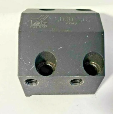 Haas 1.000" Boring Bar Holder 1" ID CNC Lathe Tool Block