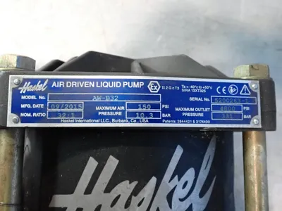Used 2015 HASKEL AWB32 Pumps Ohio US | HGR 24 #912453