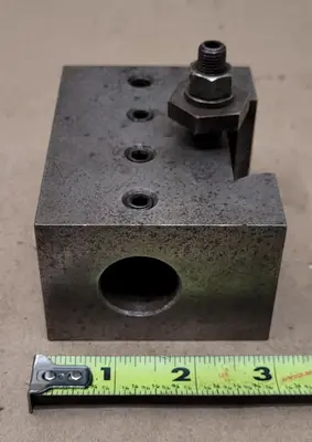 QUICK CHANGE BORING BAR TOOL POST HOLDER 1IN BORE 2H 3L 4W 2.25IN WEDGE