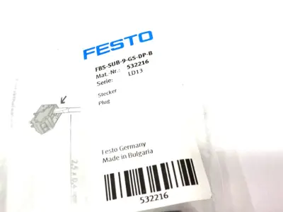 FBS-SUB-9-GS-DP-B | Festo  PROFIBUS Plug IP65 - IP67 In mounted state 532216 - New