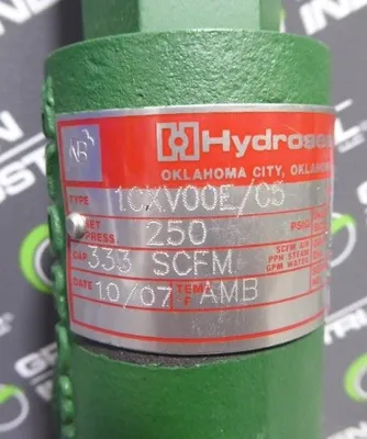 Hydroseal 1CXV00E/C5 Pressure Relief Valve 333 SCFM Capacity No Box New