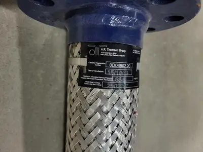 2" x 47" Class 300 Flexible Braided Metal Hose B16/5 SA/A105N/C21