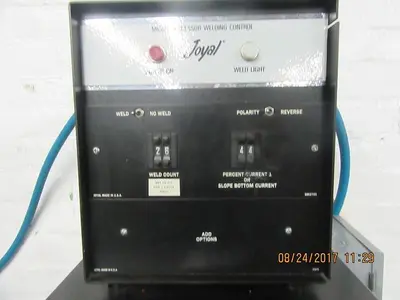 1975-300 JOYAL MDL. L1G-5 5KVA BUTT WELDER WITH JOYAL MICRO PROCESSOR WELDING CONTROL