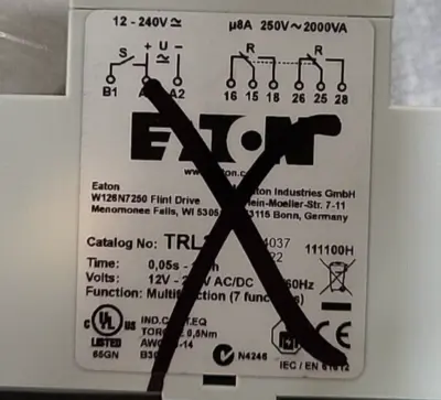 Eaton TRL 27 Multifuncions 225596 W126N7250. (BIN 3.5.2)