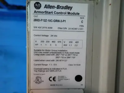 USED ALLENBRADLEY 280DF12Z10CGRW3P1