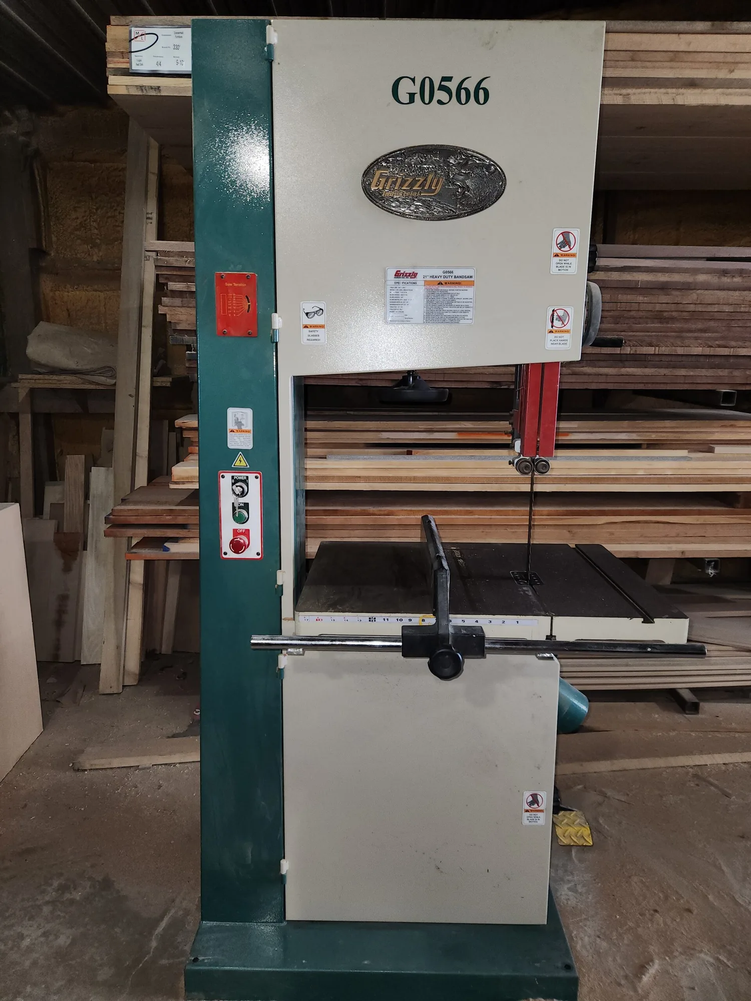 Used _UNKNOWN_ GO 566 Woodworking Vertical Band Saws Michigan US | AW Machinery, LLC. #1284614