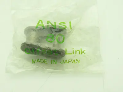 Ansi #80 Roller Chain Offset Link Lot of 20