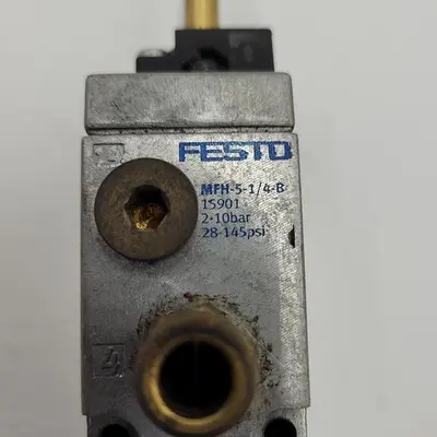 Used FESTO FESTO SOLENOID VALVE MFH-5-1/4-B / 15901 Solenoid Valves | ND Industrial Surplus #1218017