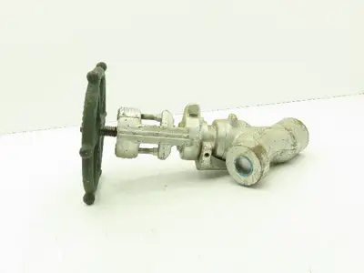 Rockwell Edward B66264 Univalve Y-Pattern Manual Globe Valve 3/4" Socket Weld