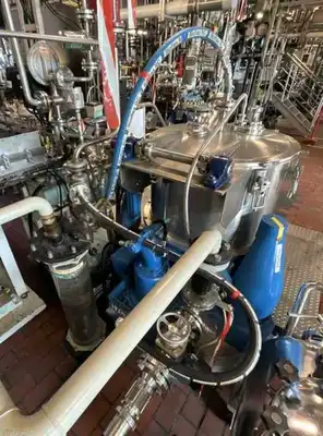 Ellerwerk 733 C perforate basket centrifuge, Hastelloy C-22.