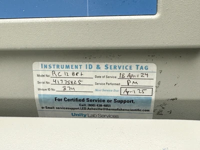 USED Thermo Scientific RC 12BP+