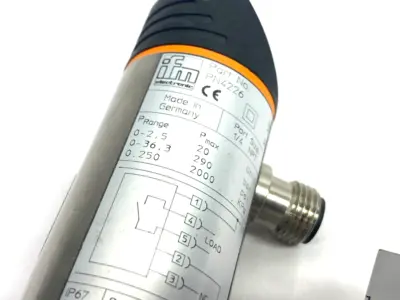USED IFM PRESSURE SENSOR, DIGITAL DISPLAY PN-2,5-RBN14-HFBOW/LS/ /V