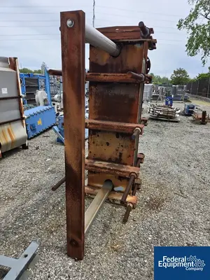 USED Superchanger 443.3 Sq Ft Tranter Superchanger Plate Heat Exchanger, 100#
