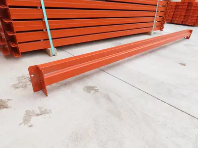 Interlake 96"x 3-1/2" Teardrop Pallet Racking Rack Step Beam Crossmember 4170Lb