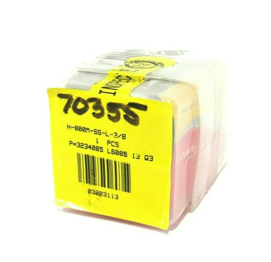 NEW SEALED HAM-LET H-800M-SS-L-3/8 VALVE H800MSSL38