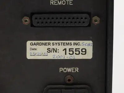 Gardner Systems GS 2001-01 GS 2000 Servo Controller -READ