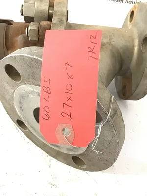 Flanged Control Valve w/ Handwheel Actuator Stainless Steel Y-Pattern 278-11006