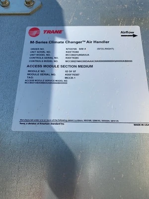 USED trane MCCB021UA0A0UA